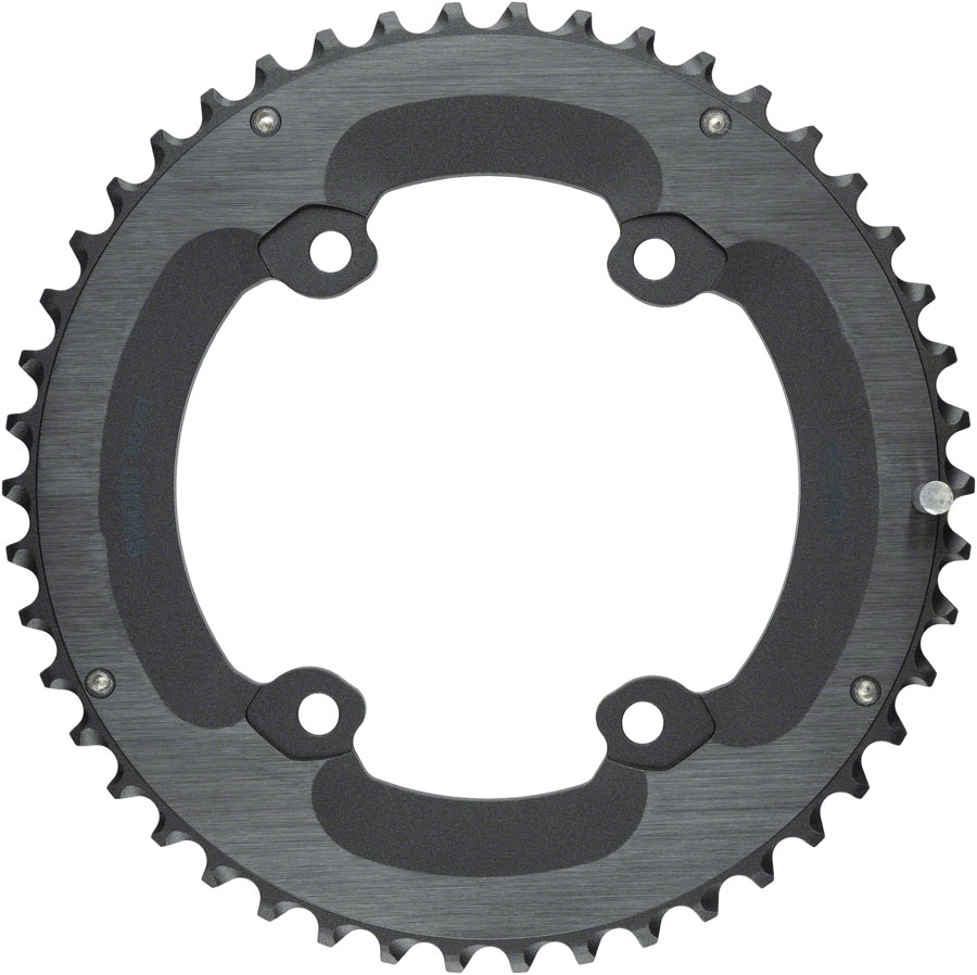 microSHIFT Sword Chainring - 46t, 110 Asym BCD, Outer ring for 2 x 9/10-Speed, Black