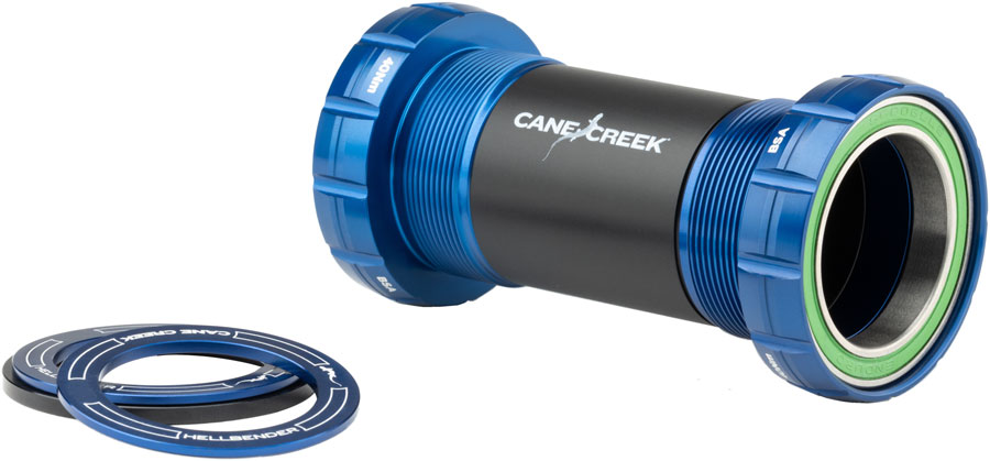 Cane Creek Hellbender 70 Bottom Bracket - English, For DUB Spindles, Blue