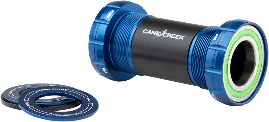 Cane Creek Hellbender 70 Bottom Bracket - English, for 24mm Spindle, Blue