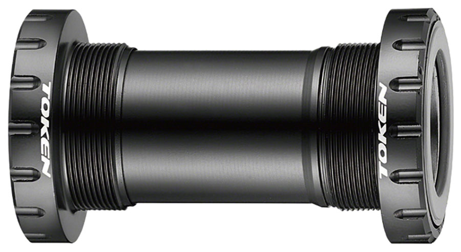 Token BB392BSA Threaded Bottom Bracket - English, BB386/BB392, Black