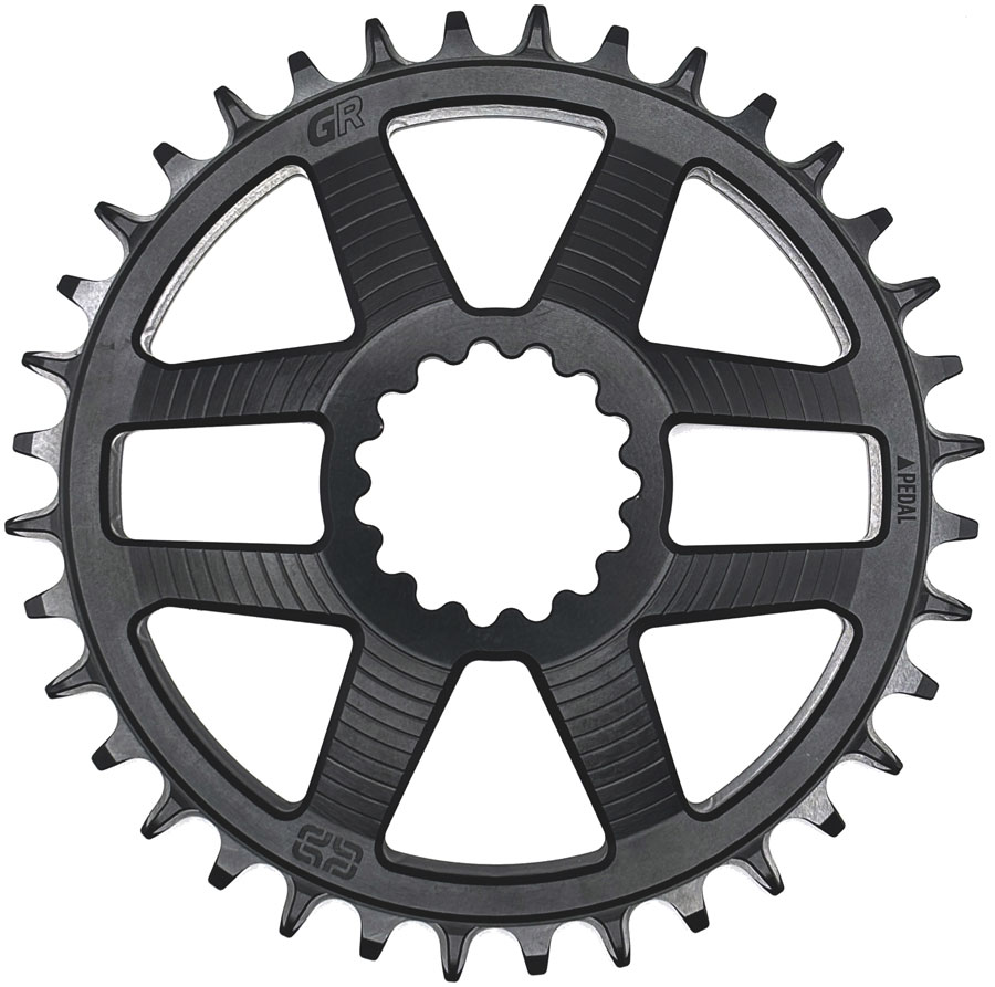 e*thirteen Helix Race GR Direct Mount Chainring - 36t, For use with Helix Race GR Crank, Silver