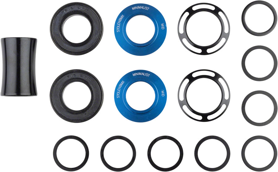 Stolen Minimalist Bottom Bracket - Mid, 19mm, Blue