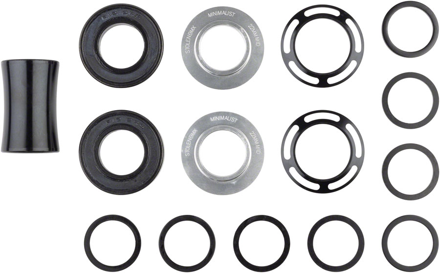Stolen Minimalist Bottom Bracket - Mid, 22mm, Polished