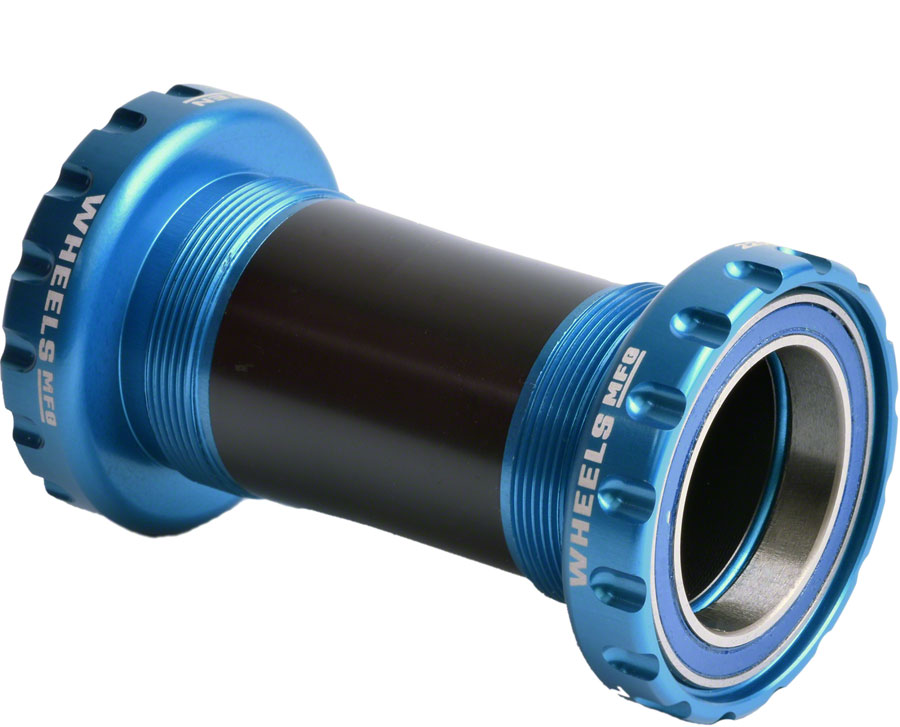 Wheels Manufacturing BSA 30 Bottom Bracket - English (BSA) Frame Interface, ABEC-3 Bearings, For 30mm Spindle, Teal