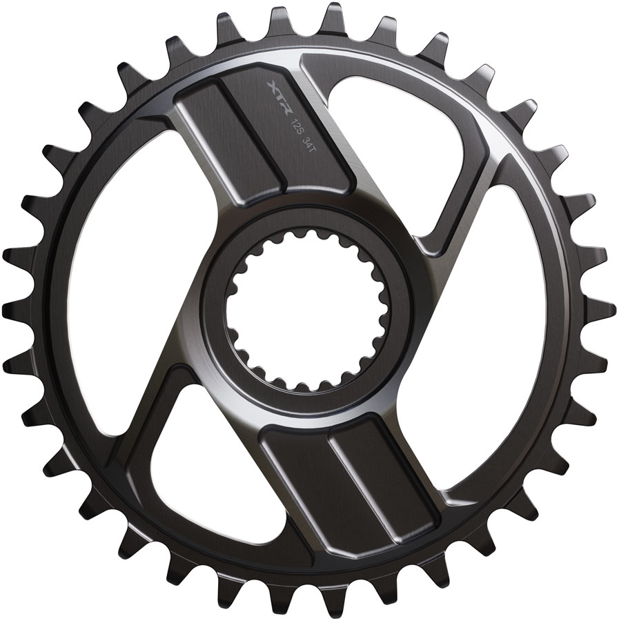 Shimano XTR SM-CRM96 1x Direct Mount Chainring - 34t, Shimano Direct Mount, For 12-Speed HG+ Chain, Fits M9200 and M9220 Crank, Dark Gray