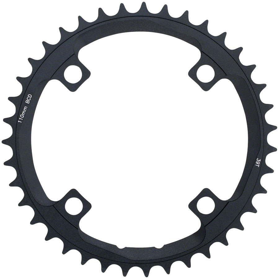 Full Speed Ahead Super ABS Road Chainring - 39t, 110 BCD, 4-Bolt, Aluminum, N10/N11, Black