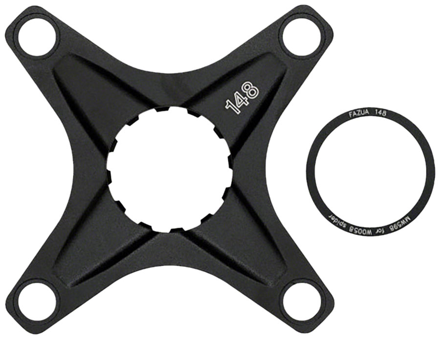 Full Speed Ahead Ebike Crank Spider - FAZUA RIDE 50, 104mm BCD, Boost 52mm Chainline, Black