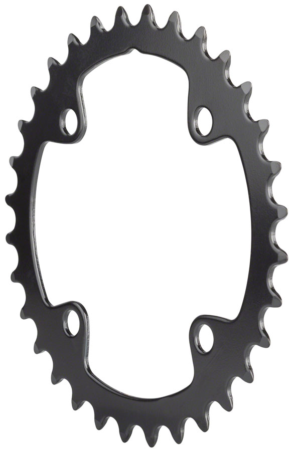 Full Speed Ahead Omega/Vero Pro Steel Road Double Chainring - 32t, 90 BCD, Steel, N-11, Black