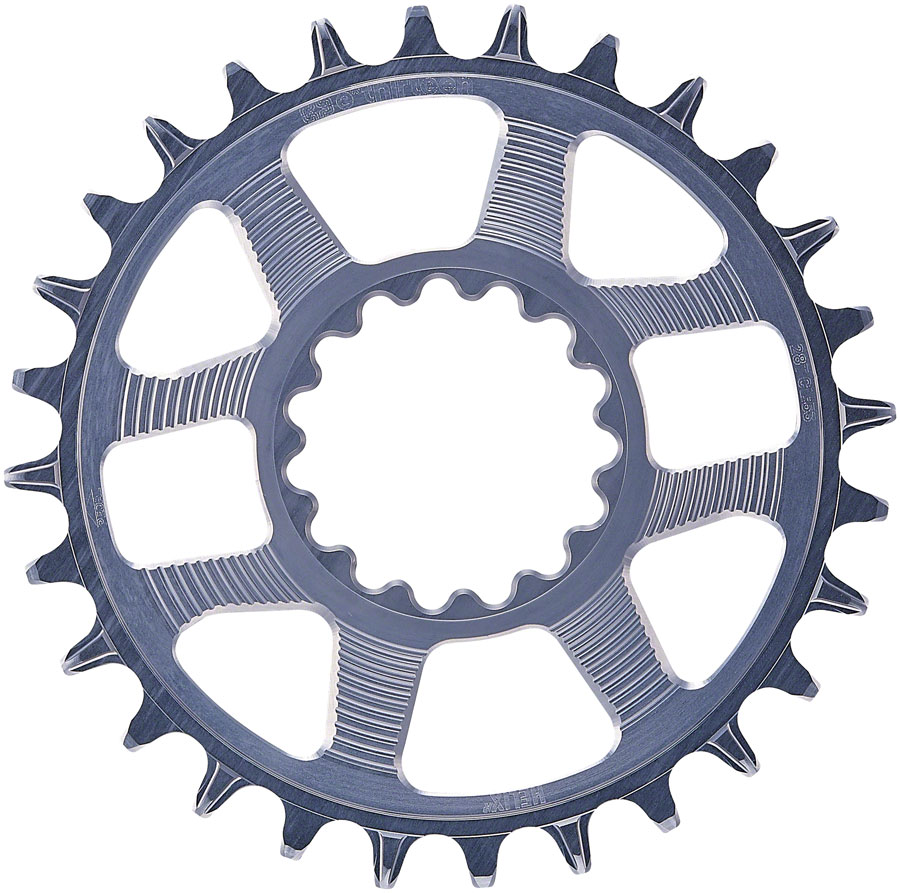 e*thirteen Helix R Guidering - 28t, 11/12-Speed, 52/55mm Flip Flop CL, 3/5mm Offset, e*thirteen DM, Gray