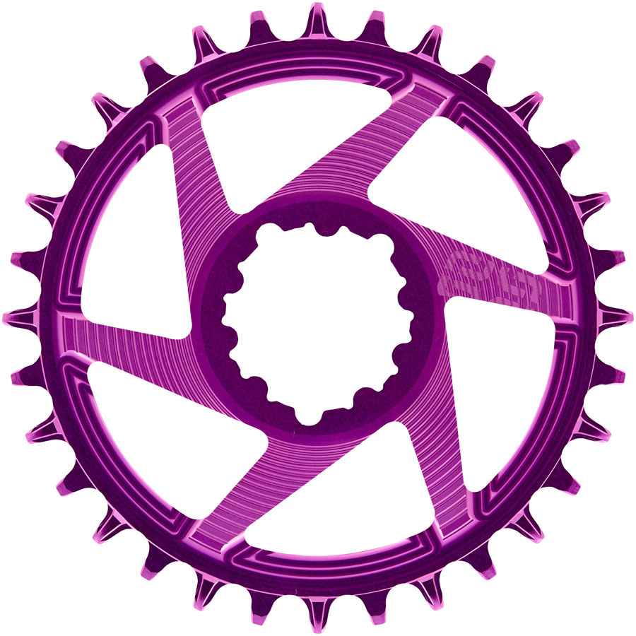 e*thirteen Helix R Guidering - 32t, 11/12-Speed, 3mm Offset, SRAM 3-Bolt DM, Eggplant