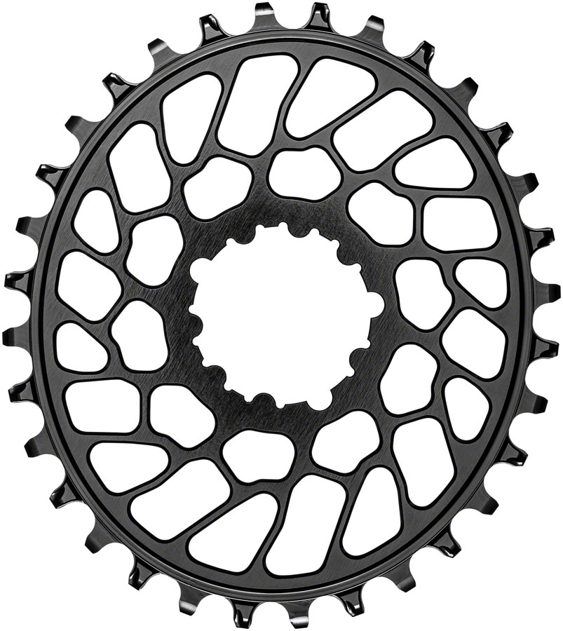 absoluteBLACK Oval Narrow-Wide Direct Mount Chainring - 32t, SRAM 3-Bolt Direct Mount, 0mm Offset, Black