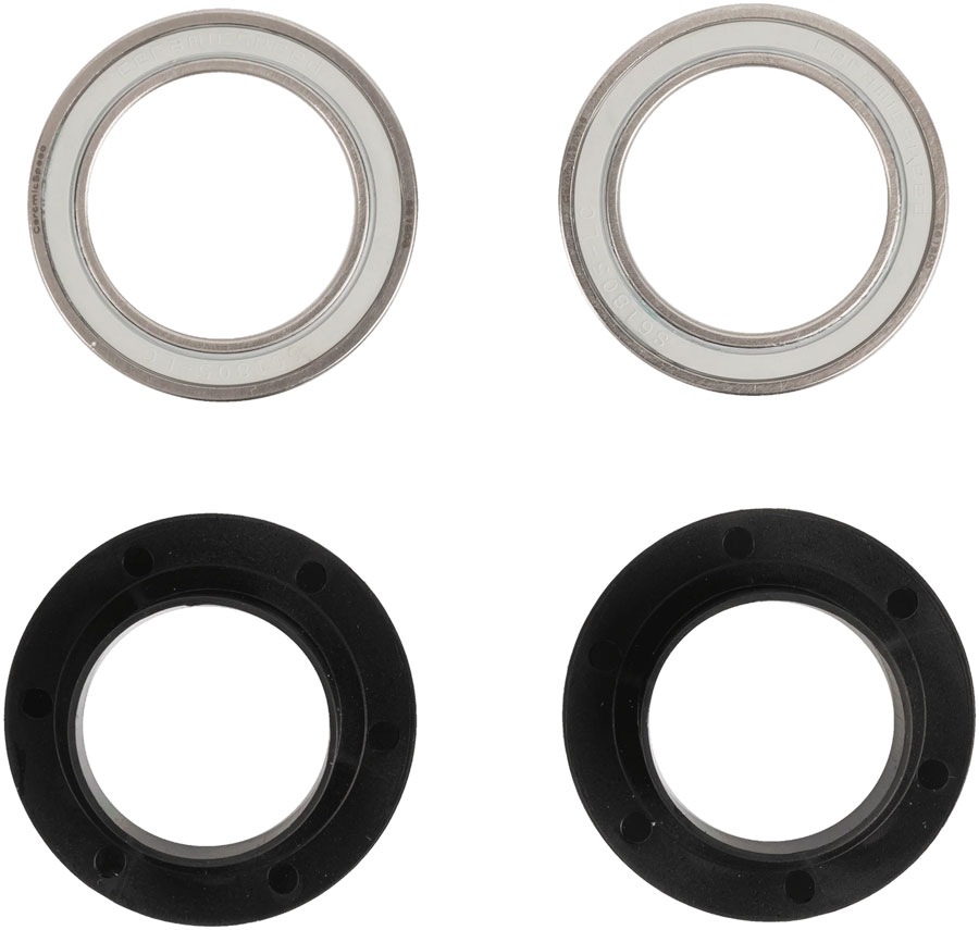 CeramicSpeed BB ALPHA Bottom Bracket Bearing Kit - For BB90, Compatible with 24mm/Shimano Spindle, Road Optimized, Black