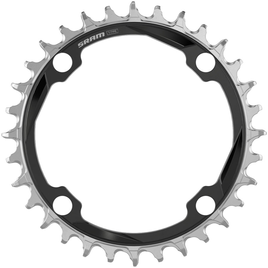 SRAM XX Downhill T-Type Chainring - 34t, 12-Speed, 104mm BCD, 3mm Offset, CNC Aluminum, Black