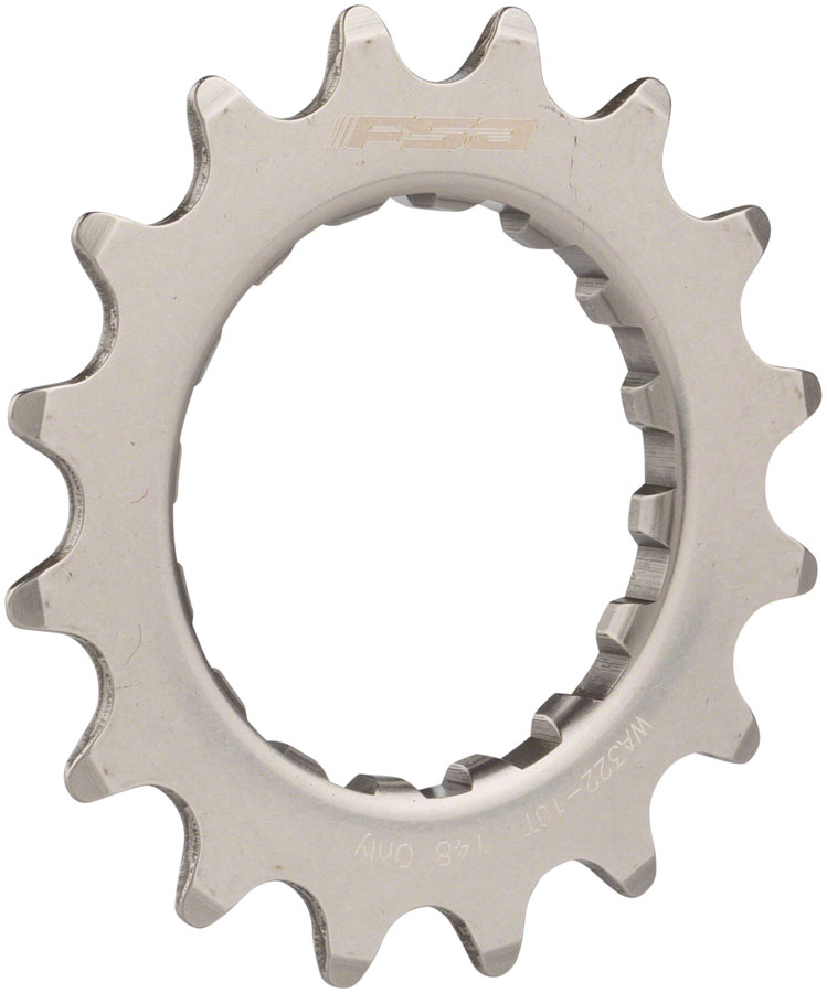 Full Speed Ahead WA322 eBike Sprocket for GEN 2 Bosch - 16t, 2.5mm Offset, Stainless Steel, Polished Silver