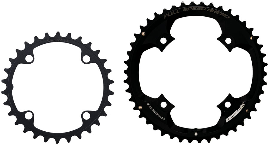 FSA PowerBox Carbon Chainring, 46/30T, 4-bolt