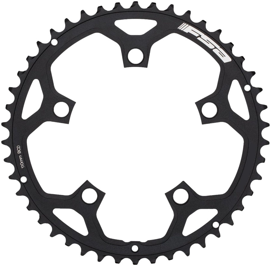Full Speed Ahead Tempo Pro Road Chainring - 48t, 5-Bolt 110mm BCD, Aluminum, Black