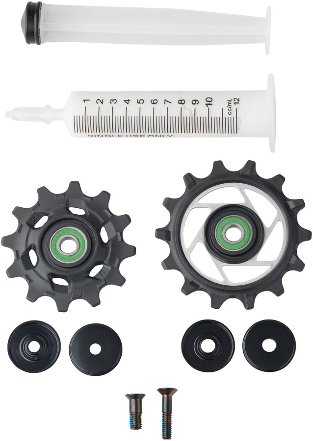 SRAM RED AXS Rear Derailleur Pulley Kit - 12t Upper and 14t Lower, Ceramic Pulley Wheel Bearings, E1