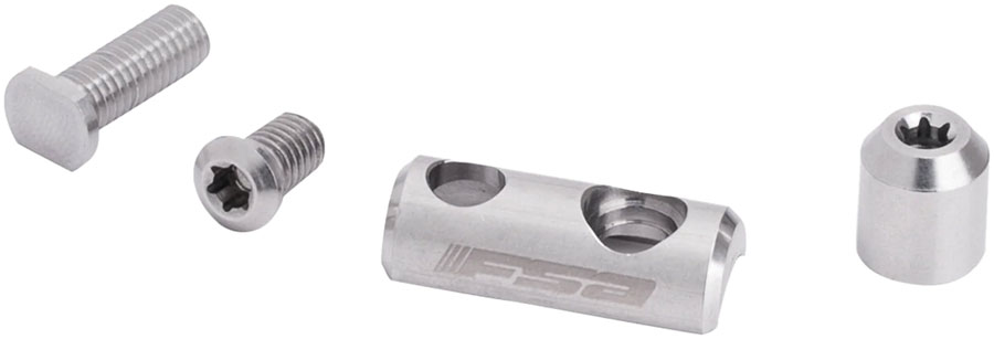 FSA Front Derailleur Adapter, For Super Compact Cranks, Compatible with 48/32 and 46/30 Chainrings – Black