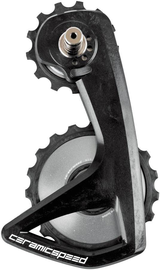 CeramicSpeed OSPW RS Alpha Pulley Wheel System for Shimano Dura-Ace 9250/Ultegra 8150 - ALPHA Aluminum Pulley, Carbon Cage, Silver