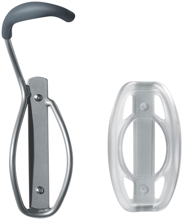 Delta Single Bike Wall Mount Rack with Tire Tray: Holds One Bike, Gray