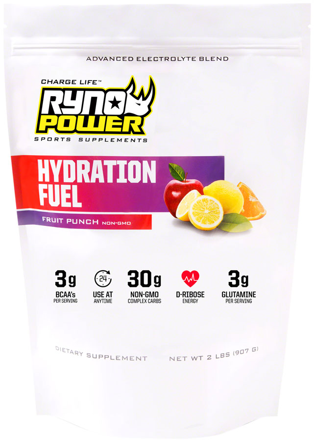 Ryno Power Hydration Fuel Drink Mix - Fruit Punch, 20 Servings (2 lbs.)