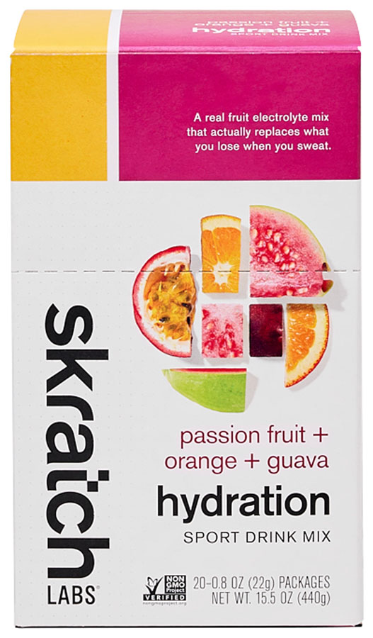 Skratch Labs Hydration Sport Drink - Passion Fruit/Orange/Guava, Single Serving 20-Pack