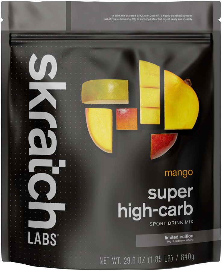 Skratch Labs Super High-Carb Sport Drink - Mango, 840g, 8-Serving Resealable Pouch