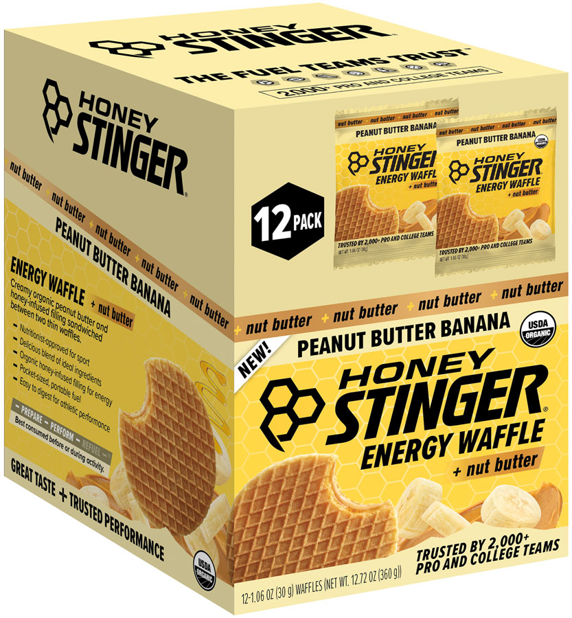 Honey Stinger Organic Waffle - Peanut Butter Banana, Box of 12