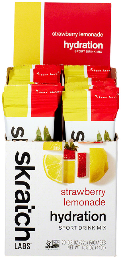 Skratch Labs Hydration Sport Drink Mix - Strawberry Lemonade, Box of 20