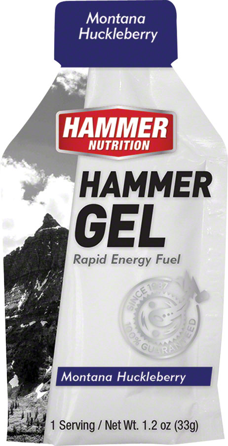 Hammer Gel: Montana Huckleberry, 24 Single Serving Packets