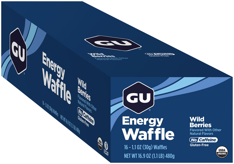GU Energy Waffle - Wild Berries, Box of 16