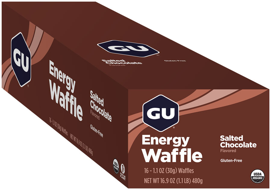 GU Energy Waffle - Salted Chocolate, Box of 16