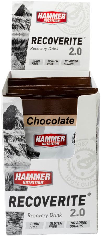 Hammer Recoverite 2.0 Recovery Drink - Chocolate, 12 Single Serving Packets