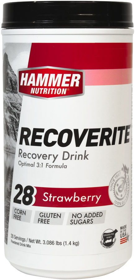 Hammer Recoverite 2.0 Recovery Drink - Strawberry, 28 Serving Canister