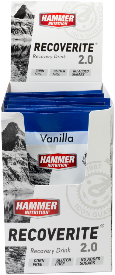 Hammer Recoverite 2.0 Recovery Drink - Vanilla, 12 Single Serving Packets