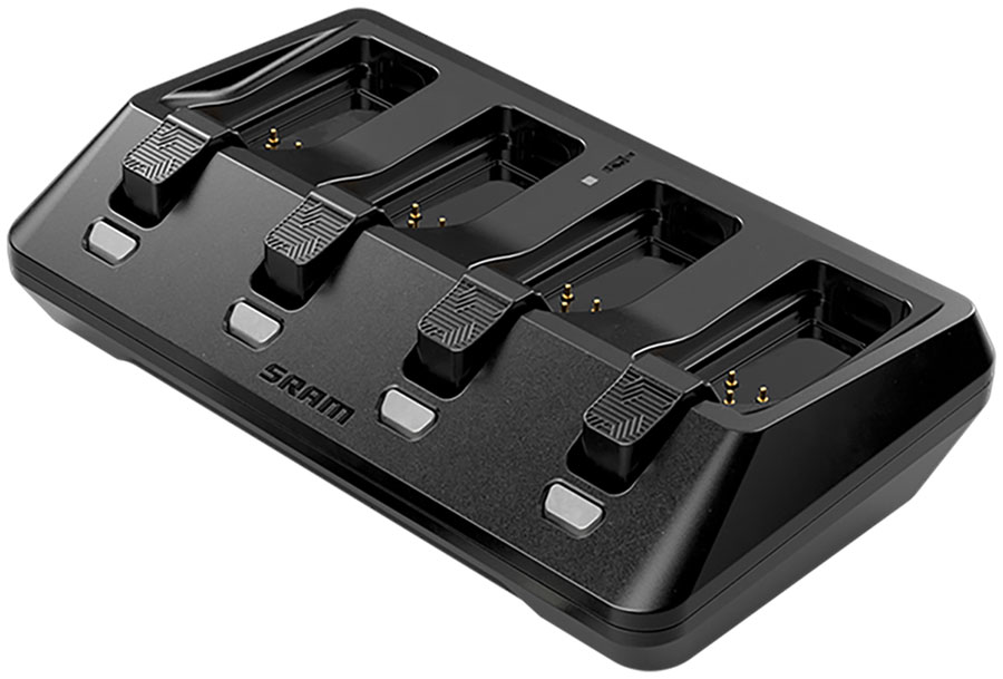 SRAM AXS 4-Port Battery Charger w/o Cord - Compatible with AXS Batteries used on eTap and RockShox AXS Components (Battery sold separate)