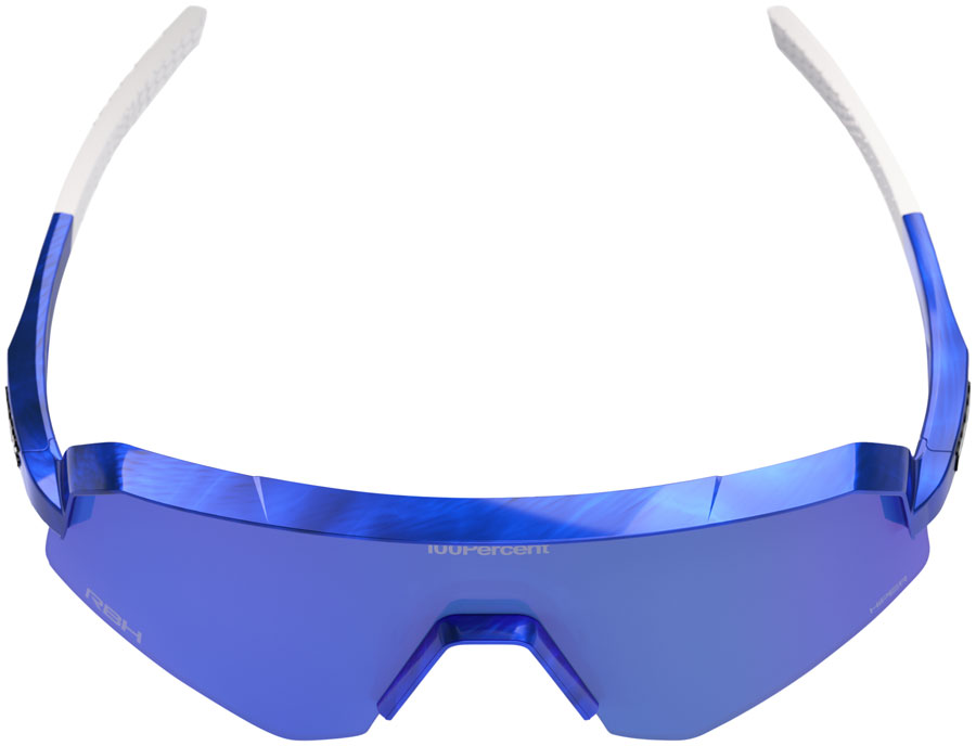 100% Slendale SL Sunglasses - LE RBH Gloss Blue Holographic/Hiper Royal Blue Mirror Lens
