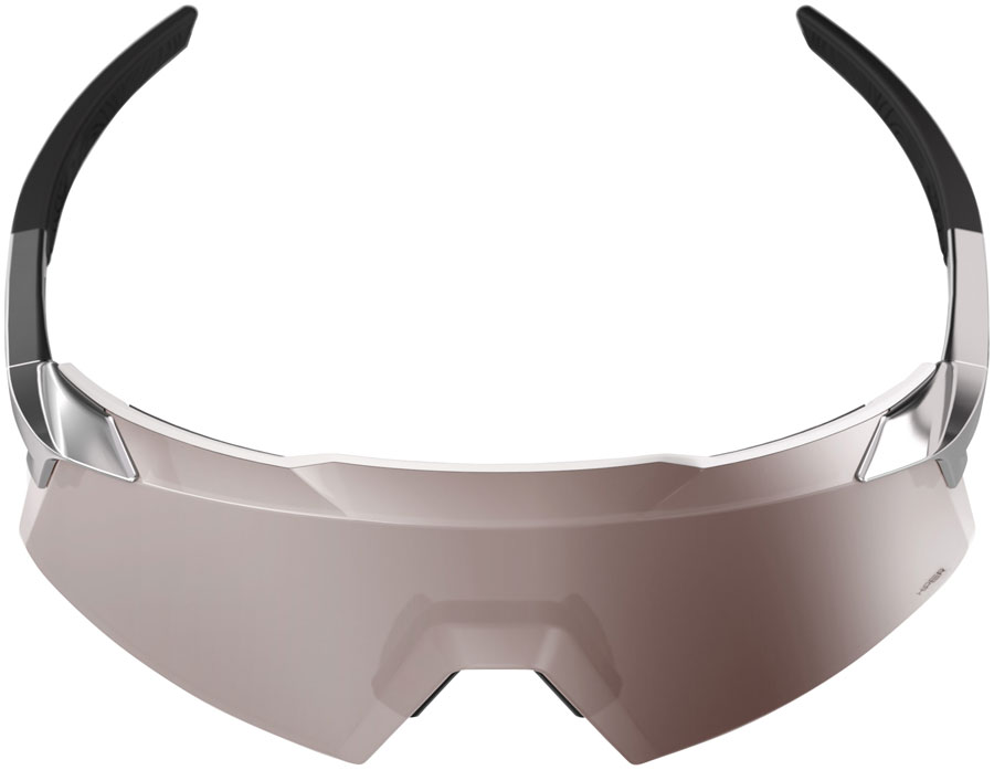 100% Aerocraft Sunglasses - Gloss Black Chrome/Hiper Silver Mirror Lens