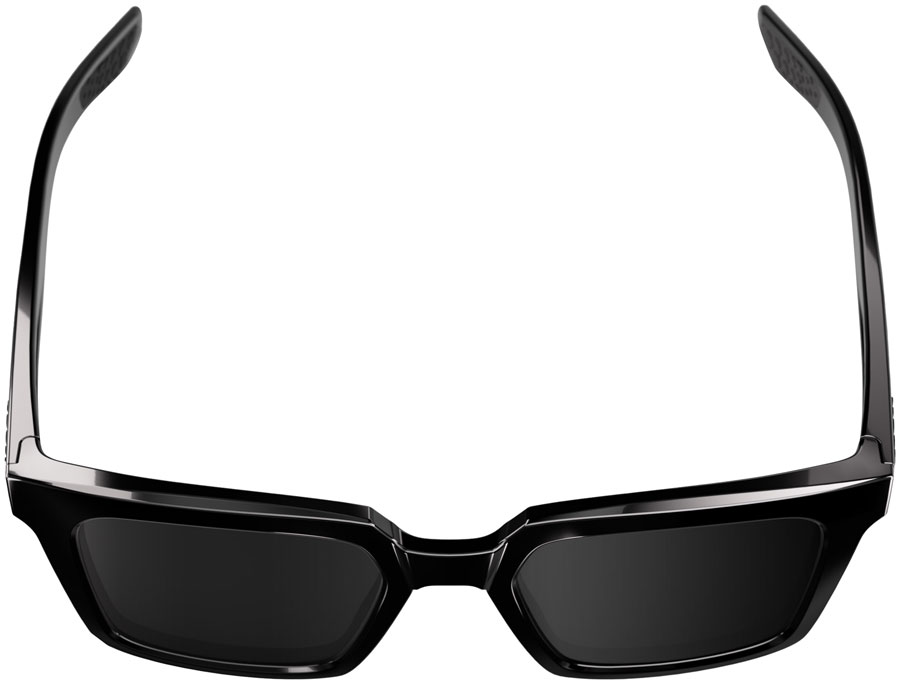 100% Erba Sunglasses - Polished Black/Black Mirror Lens