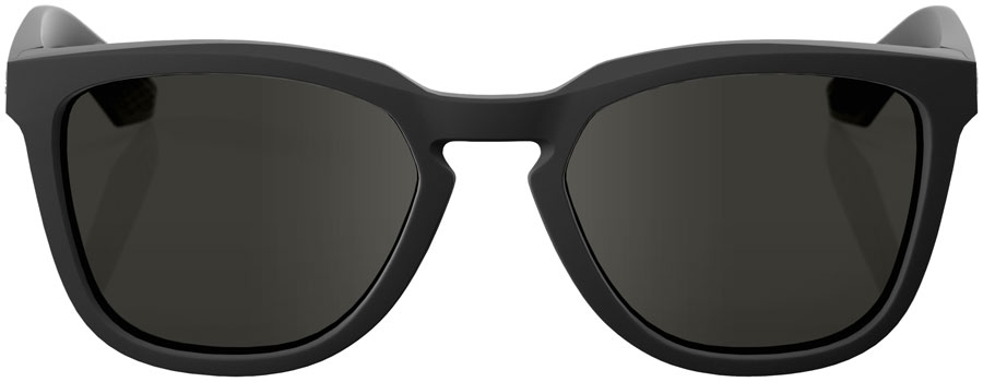 100% Hudson Sunglasses - Soft Tact Black/Smoke Lens