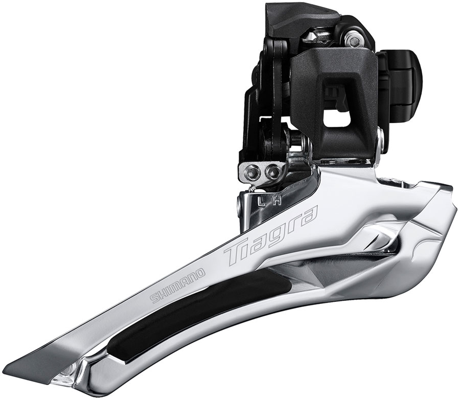 Shimano Tiagra FD-R4000-BL Front Derailleur - 11-Speed, Double, 34.9mm Band Clamp, Down-Swing, Down-Pull, 52t Max