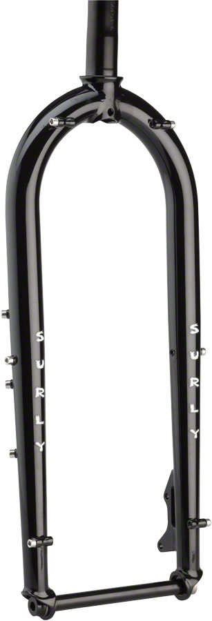 Surly Ice Cream Truck Fork - 26", 15x150mm Thru-Axle, 1-1/8" Straight Steerer, Steel, Black