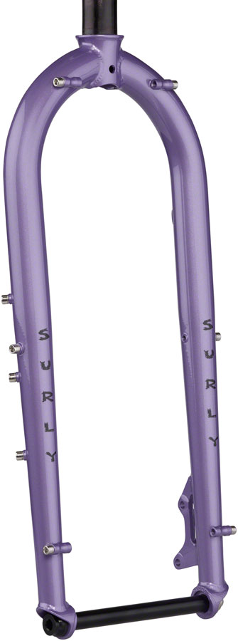 Surly Ice Cream Truck Fork - 26", 15x150mm Thru-Axle, 1-1/8" Straight Steerer, Steel, Taro Milk Tea