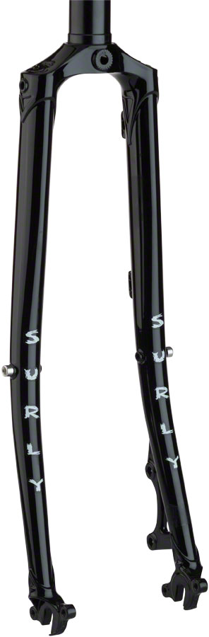 Surly Straggler Fork - 650b, QRx100mm, 1-1/8" Straight Steerer, 380mm Axle To Crown, Steel, Black