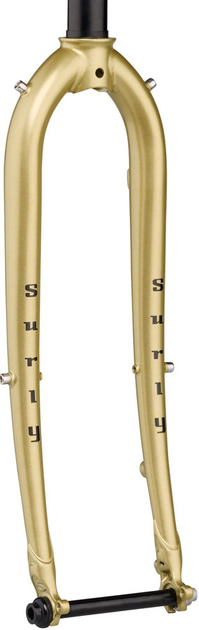 Surly Midnight Special Fork - 650b/700c, 12x100mm Thru-Axle, 1-1/8" Straight Steerer, Steel, 40mm Offset, Fool's Gold