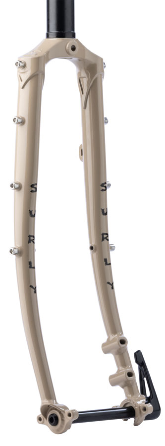 Surly Disc Trucker Fork - 26", 1-1/8" Straight, 100x12 mm Thru-Axle, Steel, Disc, Grandpa's Khakis