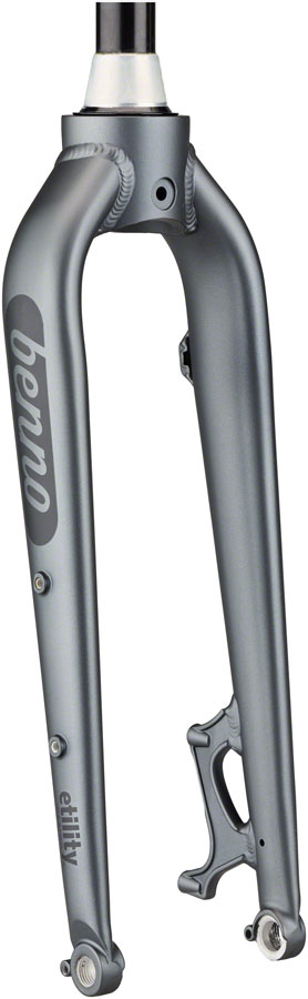 Benno Boost Replacement Fork - Aluminum, 2022+, Thru-Axle, 24", Post Mount, Anthracite