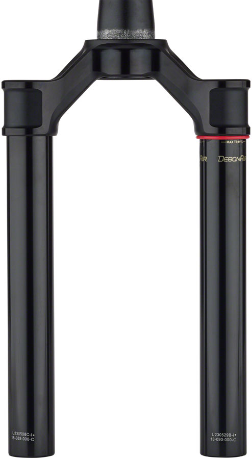 RockShox Crown/Steerer/Uppertube - Debonair 29 Boost 44 Offset Aluminum Taper Black Ano SID SL Ultimate, 32mm, 100-110mm  - D1 (2024+)