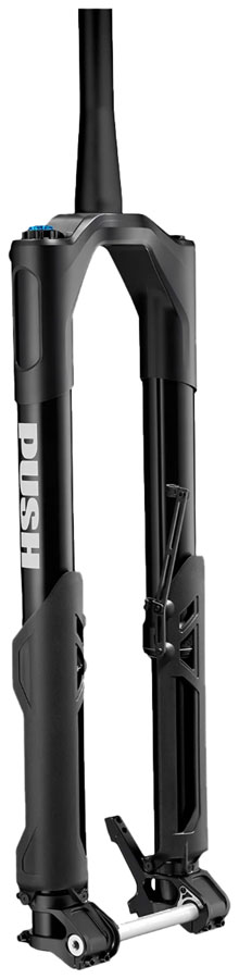 PUSH Industries Nine One V2 Inverted Coil Suspension Fork - 29", 170 mm, 15 x 110mm, 44mm Offset, 50 lb. Spring, Graphite Black
