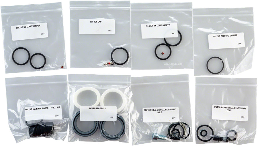 RockShox Full Service Kit for Sektor Gold (includes solo air and damper seals and hardware)
